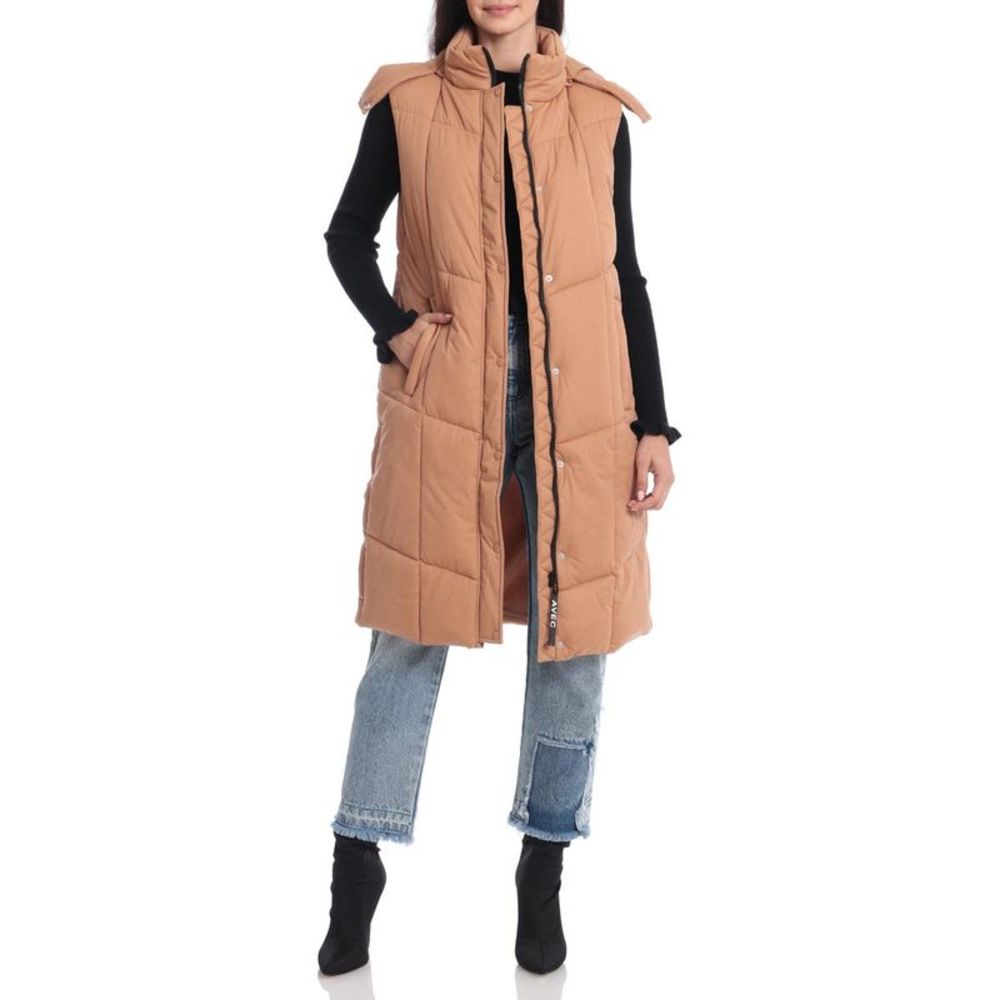 SOLD—Aves Les Filles Women's Quilted Longline Puffer Vest NWT